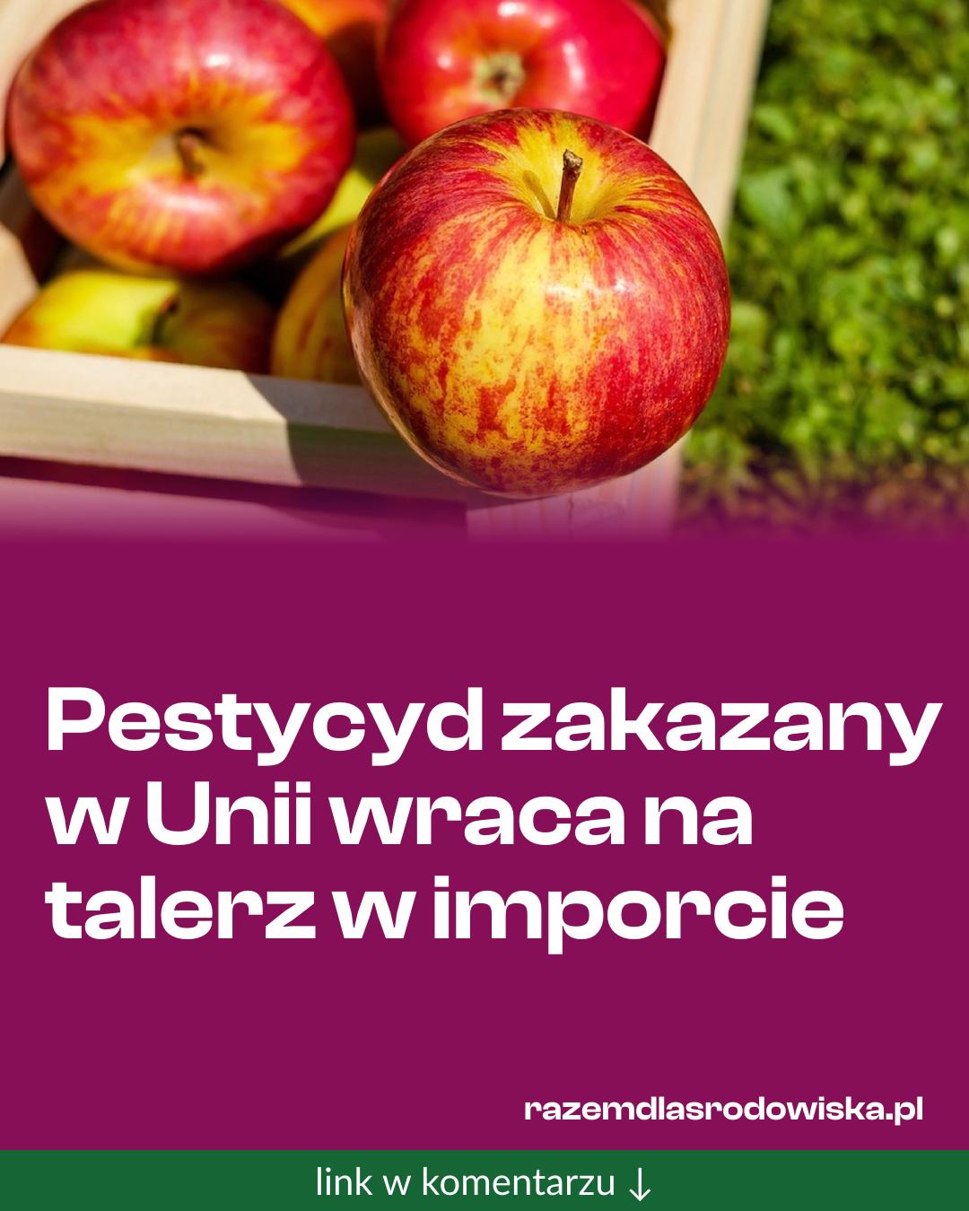 Grafika do udostępnienia: Pestycyd zakazany w Unii wraca na talerz w imporcie