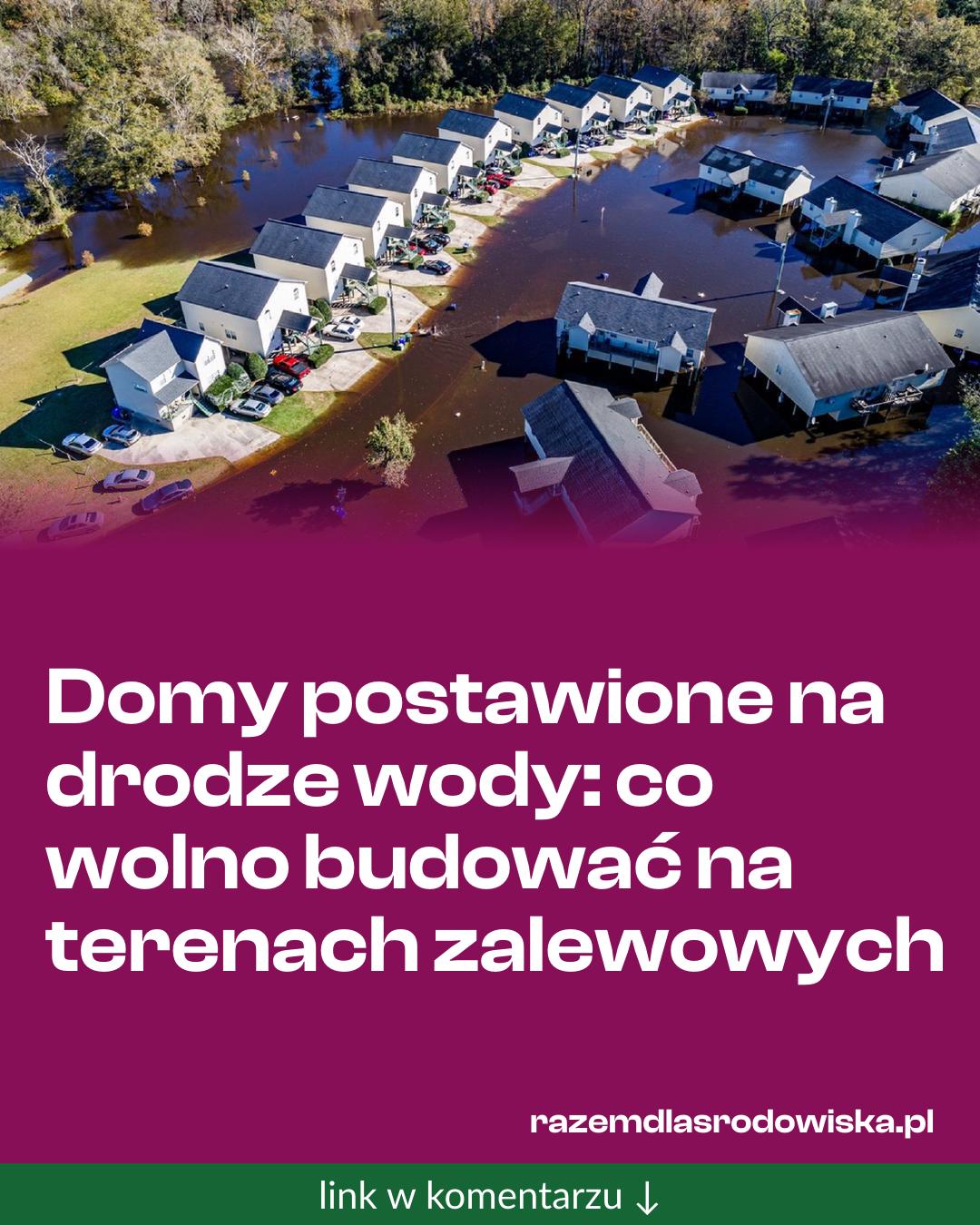 Grafika do udostępnienia: Domy postawione na drodze wody: co wolno budować na terenach zalewowych